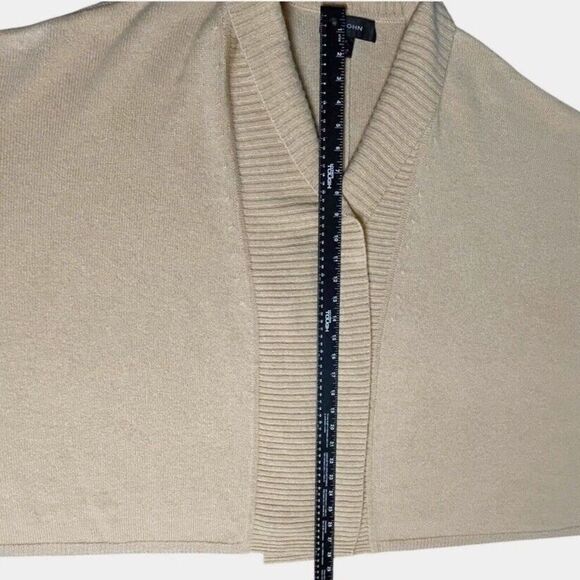 St. John Cashmere Cocoon Cardigan Womens Sz M Beige Quiet Luxury Oversized Cozy - Picture 4 of 11